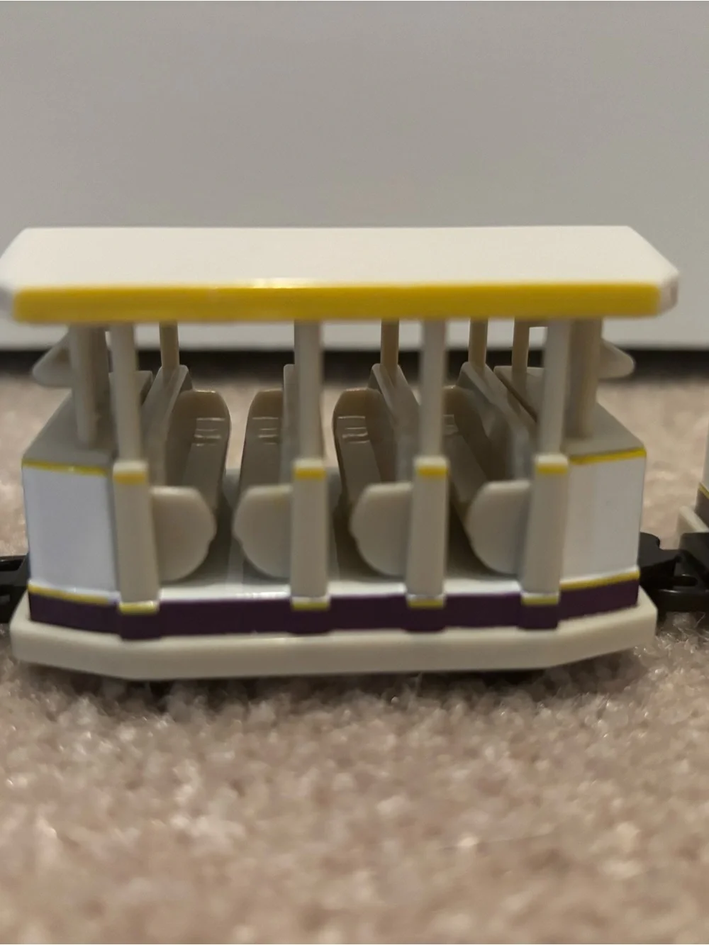 Disney Parks Parking Lot Tram 4 Piece Diecast Metal Toy Vehicle Car Set